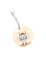 24 étiquettes hibou ruban 