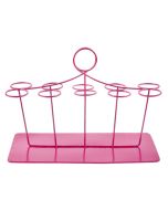 Support pour éprouvettes à dragées - fuchsia