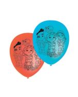 6 ballons Jake & les pirates du Pays Imaginaire