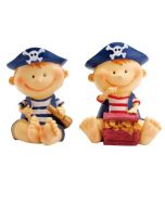 Tirelire pirate bleu foncé