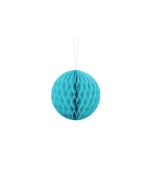 Boule chinoise alvéolée turquoise - 40 cm