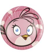 Assiettes Angry Birds Pink - x8 - 18 cm Ø