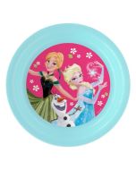 Assiette plate en 3D de 20cm en plastique Reine des Neiges