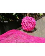 Boules en rotin - fuchsia