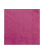 20 Serviettes papier fuchsia