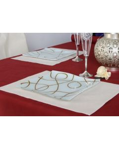 Sets de table rectangulaires intissés - x50 - ivoire