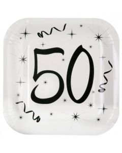 10 Assiettes Anniversaire 50 ans