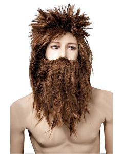 Perruque et barbe homme préhistorique