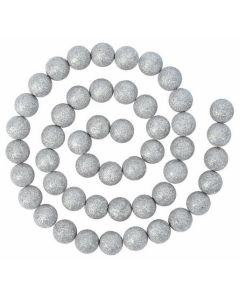 Guirlande de boules pailletées - Argent