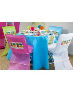 10 Housses de chaise mariage fuchsia éco