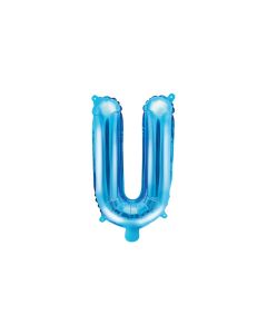 Ballon bleu lettre U - 36 cm