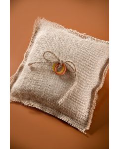 Coussin alliance jute