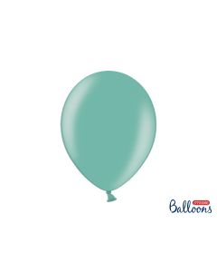 100 ballons 30 cm - menthe métallisé