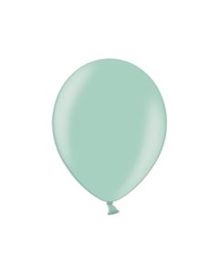 100 ballons 30 cm – menthe clair métallisé