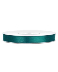 Ruban satin 6 mm - vert bouteille