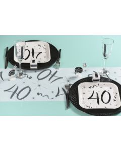 Chemin de table anniversaire 40 ans