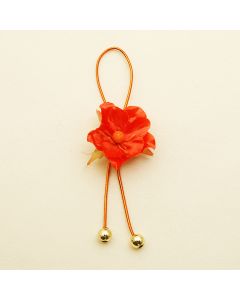 Décor de serviette fleur - orange