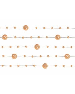 Guirlande de perles 1m30 – orange