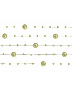 Guirlande de perles 1m30 – vert olive