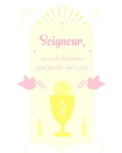 6 Cartes remerciement communion pour Fille