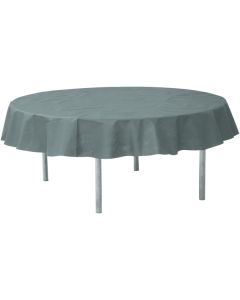 Nappe ronde unie gris uni