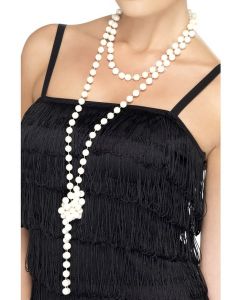 Collier en perles blanc