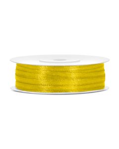 Ruban satin 3 mm - jaune