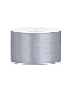 Ruban satin 38 mm - gris clair