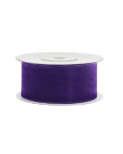 ruban organza large violet