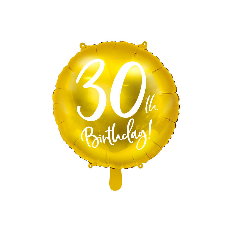 Ballons Anniversaire 30 Ans Or