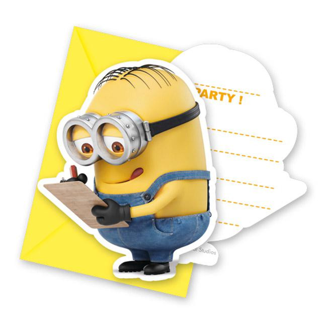 Carte Invitation Anniversaire Minions A Petit Prix